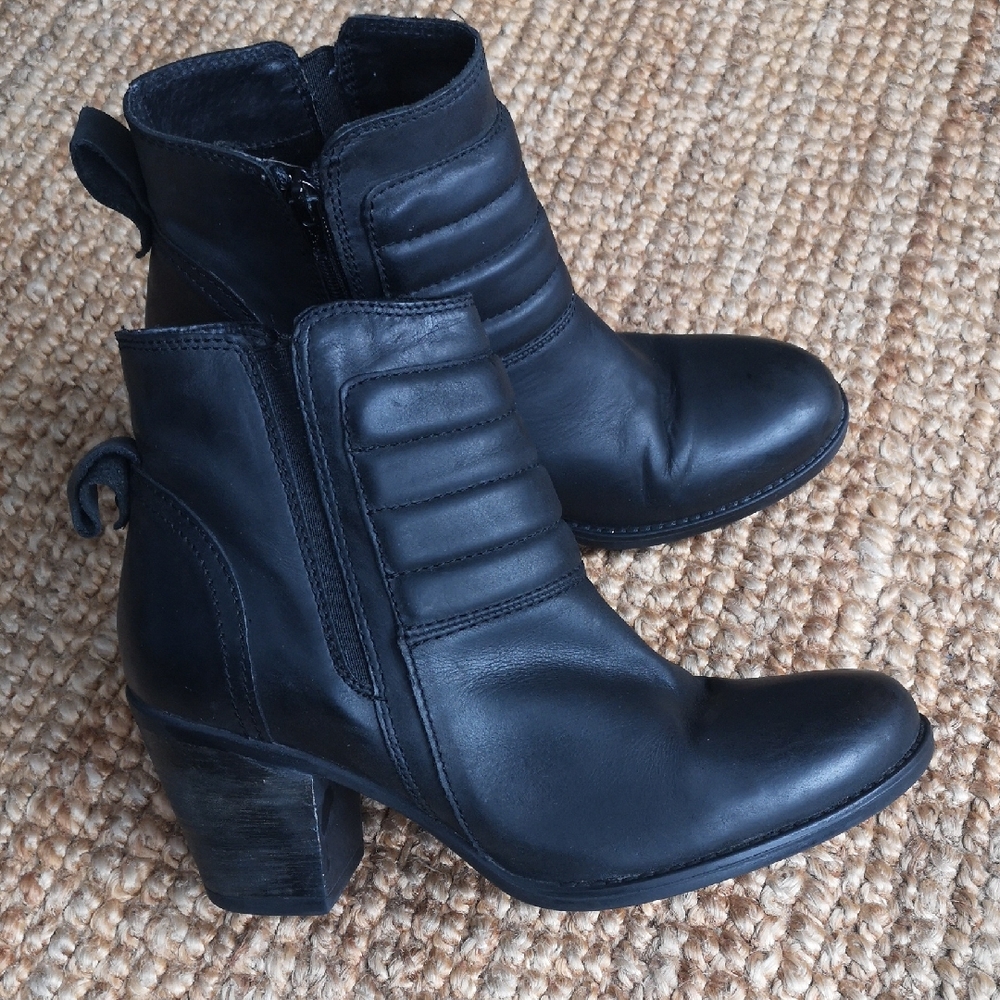 Town Shoes black leather ankle boots